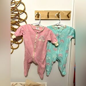 Gerber Cozy Footies One Piece in Soft Pink